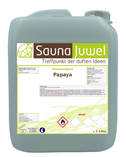 Papaya 5 Liter Saunaaufgusskonzentrat