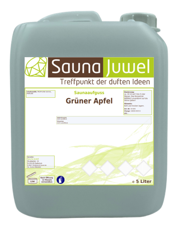 Grüner Apfel 5 Liter Saunaaufgusskonzentrat