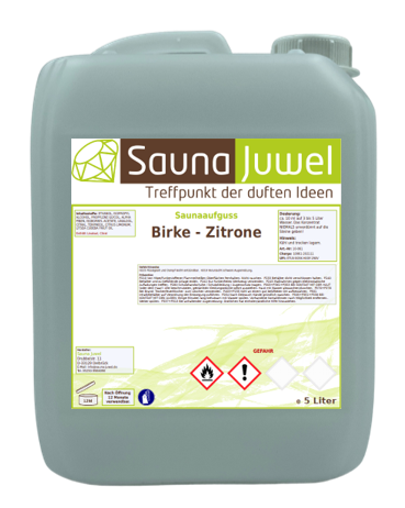Birke-Zitrone 5 Liter Saunaaufgusskonzentrat