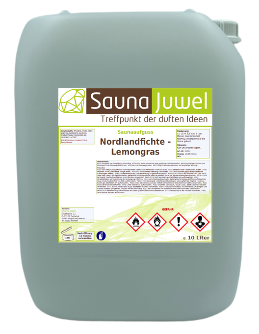 Nordlandfichte-Lemongras 10 Liter Saunaaufgusskonzentrat