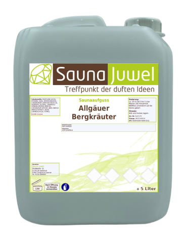 Allgäuer Bergkräuter 5 Liter Saunaaufgusskonzentrat