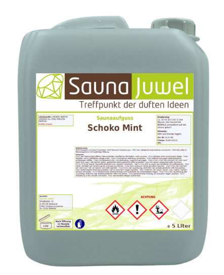Schoko-Mint 5 Liter Saunaaufgusskonzentrat