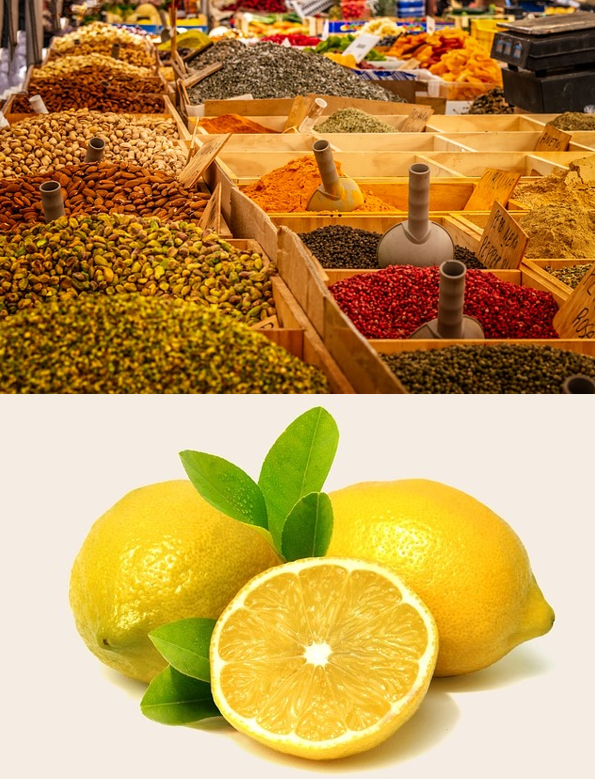 Gewürz-Citrus (Koriander, Lemongras, Limette, Zitrone) - Dampfbad-Thermenduft
