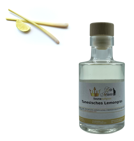 Tunesisches Lemongras - Saunaaufguss-Konzentrat in hochwertiger Glasflasche