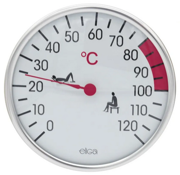 Thermometer, Ø Messgerät 128 mm